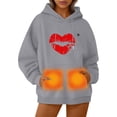 thumbnail image 5 of Unisex Heated Hoodie Fast Warm Up Usb Constant Temperature Warm 5 Heat Zones Pullover Hoodie Winter Outdoor Long Sleeve Heating Clothing Thermal Regular Fit Women Hoodie, 5 of 7