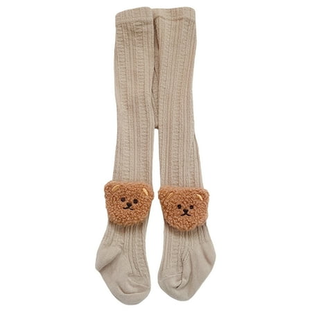 

LSFYSZD Kids Girls Pantyhose Elastic Waist Cartoon Bear Stockings Slim Fit Fall Casual Socks Tights