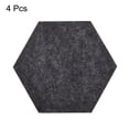 thumbnail image 3 of Posavasos de fieltro Unique Bargains 4uds Hexagonal gris, 3 of 5