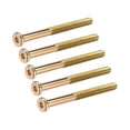 thumbnail image 1 of Unique Bargains Tornillos de máquina con socket hexagonal de acero al carbono Tornillo de muebles con socket hexagonal galvanizado Rosca media M8x3.54" 5Pcs, 1 of 4