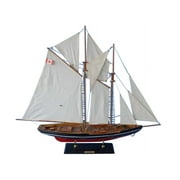 Handcrafted Model Ships Bluenose 2 32 in. Decorative Sail Boat