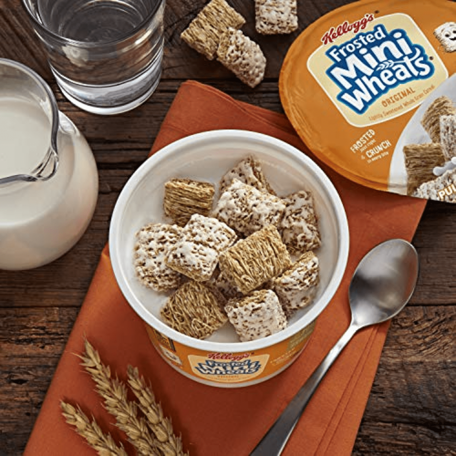 Kellogg's Cereal in a Cup Variety Pack Includes Froot Loops, Frosted Flakes, Mini-Wheats & Apple Jack Crispy Breakfast Good Source of Vitamins & Minerals On the Go Cereals for Kids & Adults 12 Count
