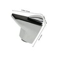 thumbnail image 2 of FUTUREORYY 2Pcs Silver Zinc Alloy Glass Railing Bracket for Bathroom and Office 2.16X1.97X1.06In, 2 of 8
