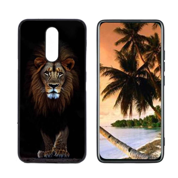 Compatible with LG Solo LTE Phone Case, lion-animal Case Silicone Protective for Teen Girl Boy Case for LG Solo LTE