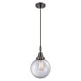 thumbnail image 6 of 447-1P-AC-G202-8 Innovations Lighting Beacon - 1 Light Cord Hung Mini Pendant-12.63 Inch Tall and 8 Inch Wide-Antique Copper Finish-Clear Glass Color, 6 of 7