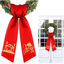Dalrosia Wreath Sash for Front Door Wreath Satin Sash Blank Sashes Embroidery Monogram Yard Doorway Indoor Outdoor Wall Ribbon Bow Home Decor