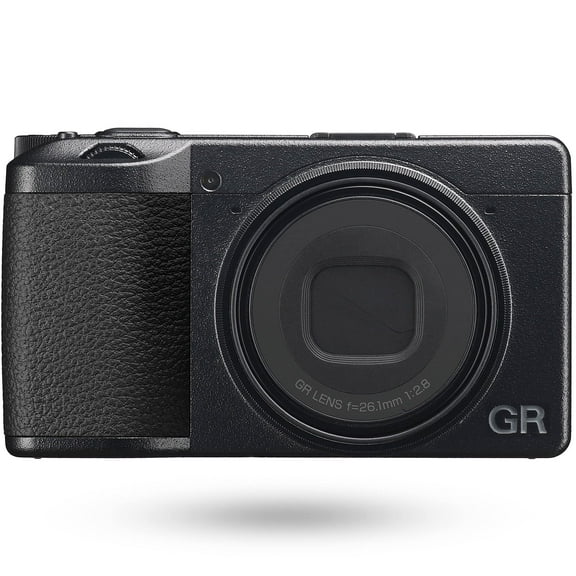Ricoh GR IIIx Digital Compact Camera - Black, 24MP APS-C CMOS Sensor, 26.1mm F2.8 GR Lens, Supports SD Memory Card