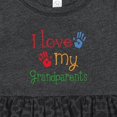 thumbnail image 4 of Inktastic I Love My Grandparents Girls Baby Dress, 4 of 5