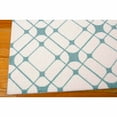 thumbnail image 3 of Nourison Enhance Ivory/Turquoise Area Rug EN005 2'6" x 8', 3 of 4