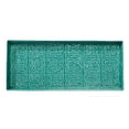 thumbnail image 1 of HF by LT Tangier Pattern Enamel Boot Tray, 30 x 13 inches, Antique Turquoise Finish, 1 of 1