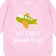 thumbnail image 3 of Inktastic My First Plane Trip Airplane Travel Toddler Sweatshirt, 3 of 4