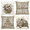 Brown, variant on Bless Our Home Farmhouse Eucalyptus Leaves Throw Pillow Covers, 20 x 20 Inch Truck Home Sweet Cushion Case Decorations Set of 4