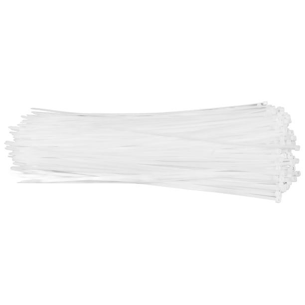 Bridas de nailon autoblocantes resistentes a la intemperie para el hogar y la oficina, 250 unidades, 450 mm/17,72 pulgadas