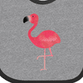 thumbnail image 4 of Inktastic Cute Flamingo Bird Boys or Girls Baby Bib, 4 of 4