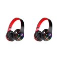thumbnail image 1 of Seitruly B39 Led Bluetooth V5.0 Auriculares Deporte Hoofdtelefoon Subwoofer Draadloze Stereo Ondersteuning Card Oortelefoon Plug-In Headset negro rojo 2piezas, 1 of 6