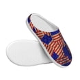 thumbnail image 3 of Goofa Vintage USA Flag Print Womens Mens Cotton Lightweight House Slippers , Washable Home Slippers,Indoor Comfy Bedroom Cozy Slippers-46/47, 3 of 7