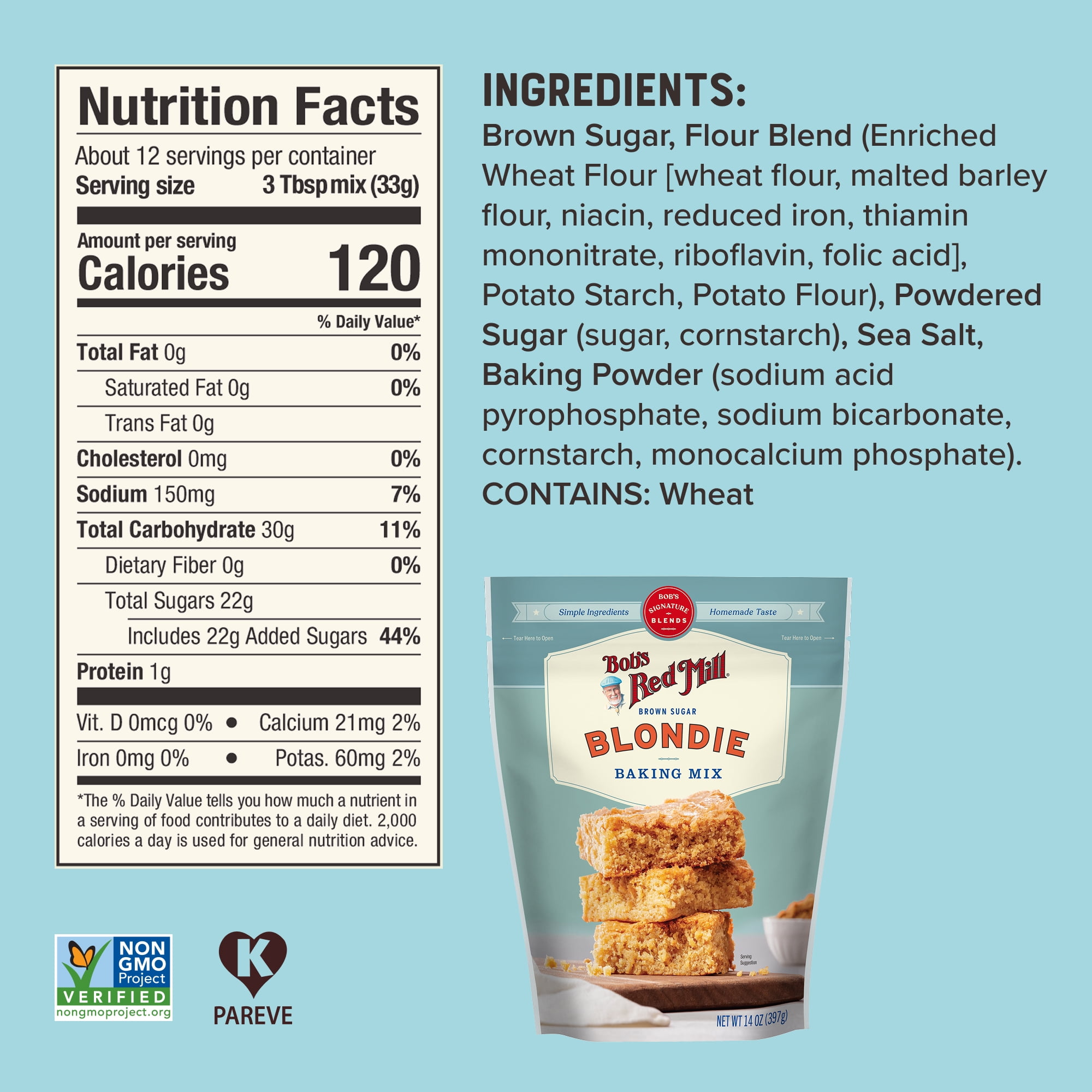 Bob's Red Mill Blondie Baking Mix 14 oz.