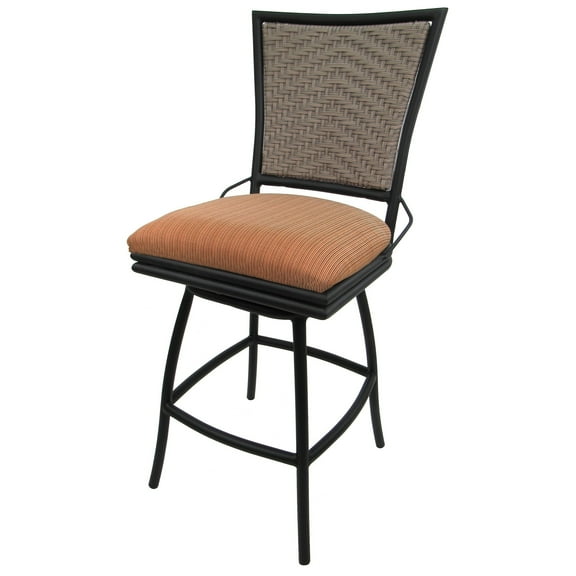 Outdoor Patio Extra Tall Spectator Swivel Bar Stool 35" - Erin