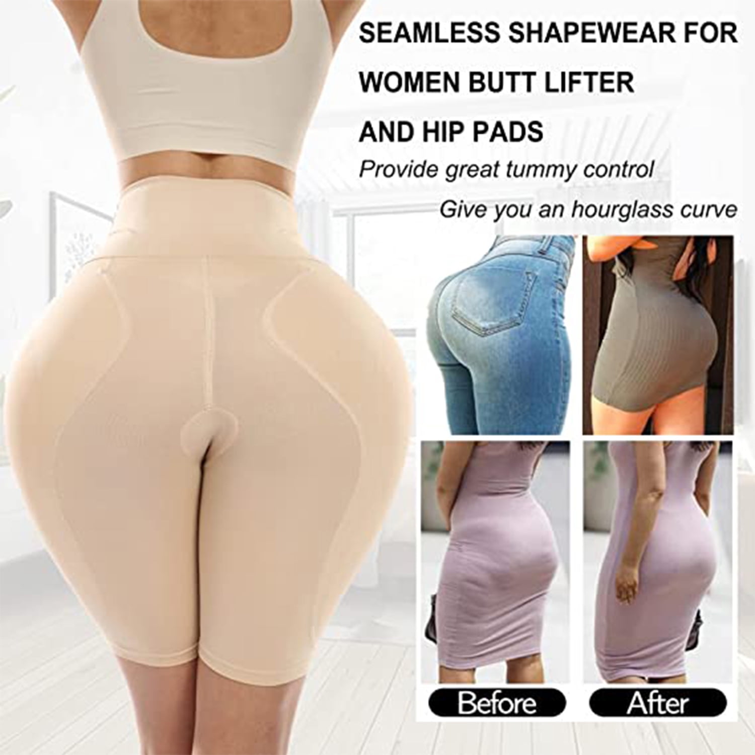  Healifty Silicone Butts Lift Pads Women Fake Buttocks Butt  Lifter Enhancer Padded Inserts Removable Padding for Padded for Women  Control Panties Big Butt : Clothing, Shoes & Jewelry