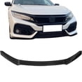 thumbnail image 2 of Ikon Motorsports Front Bumper Lip Compatible with 17-21 Honda Civic Hatchback & Si HFP Style Front Bumper Spoiler Gloss Black PP 3PCS, 2 of 9