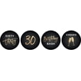 thumbnail image 2 of Darling Souvenir DIY Pack Of 190 Pcs Dirty 30th Birthday Stickers Labels Party Favor-Black, 2 of 2