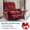 thumbnail image 4 of Aukfa Massage Recliner Electric Chair with Heat, Power Lift Chair for Elderly, Red, 4 of 9