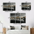 thumbnail image 4 of Designart Décoration Murale Rome, art Mural Rome, Paysage Urbain Rome en Noir et Blanc, Grande Toile Industrielle Noire, 44x34 Pouces, 4 of 5