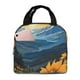 thumbnail image 1 of Fotbe Elegant Sunset Sunflower Bolsa Térmica con Estampado y Forro de Aluminio Grueso Bolsa de Almuerzo con Bolsillo Frontal para Hombres y Mujeres, Ideal para Trabajo, Escuela, 1 of 8