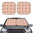 thumbnail image 2 of Sikiie Dachshunds dogs pulls a hearts Print Foldable Car Windshield Sun Visor, Car Window Sunshade Suitable for Sedan, SUV and Truck Car Accessories-Medium, 2 of 6