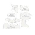 thumbnail image 5 of Sylvtty 13 Pcs/Set Lion Sewing Patterns for Beginners Stuffed Animal Toy Sewing Pattern with Templates Reusable Quilting Ruler Set, 5 of 5