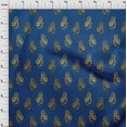 thumbnail image 3 of oneOone Georgette Viscose Fabric Leaves|Swirl & Floral Block Decor Fabric Printed BTY 42 Inch Wide, 3 of 4