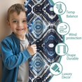 thumbnail image 3 of Blackout Kids Curtains,Blue Geometric Pattern Childrens Insulated Curtains Set Of 2,Bedroom Essentials,Toddler Room Decor 42x84in(106x213cm), 3 of 5