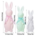 thumbnail image 3 of Adorable Rabbit Figurine Desktop Sculpture For Home And Giving, 3 of 4
