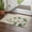 Beige, variant on Retro Flowers Kitchen Runner Rug 2'x4', Farmhouse Leaf Branch Green Plants Washable Rug with Tassels, Non Slip Woven Cotton Bathroom Rugs Hallway Carpet for Foyer Bedroom Entry Back Door Decor