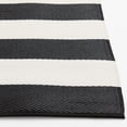 thumbnail image 4 of Mainstays 5'X7' Black and White Stripe Reversible Outdoor Plastic Rug, 4 of 9