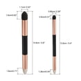 thumbnail image 2 of Uxcell Artist Blending Sponge Pen, 4 Pcs Double Headed Rubbing Sketch Pen Brush for Artist Lightening Highlight, Gold, 2 of 6