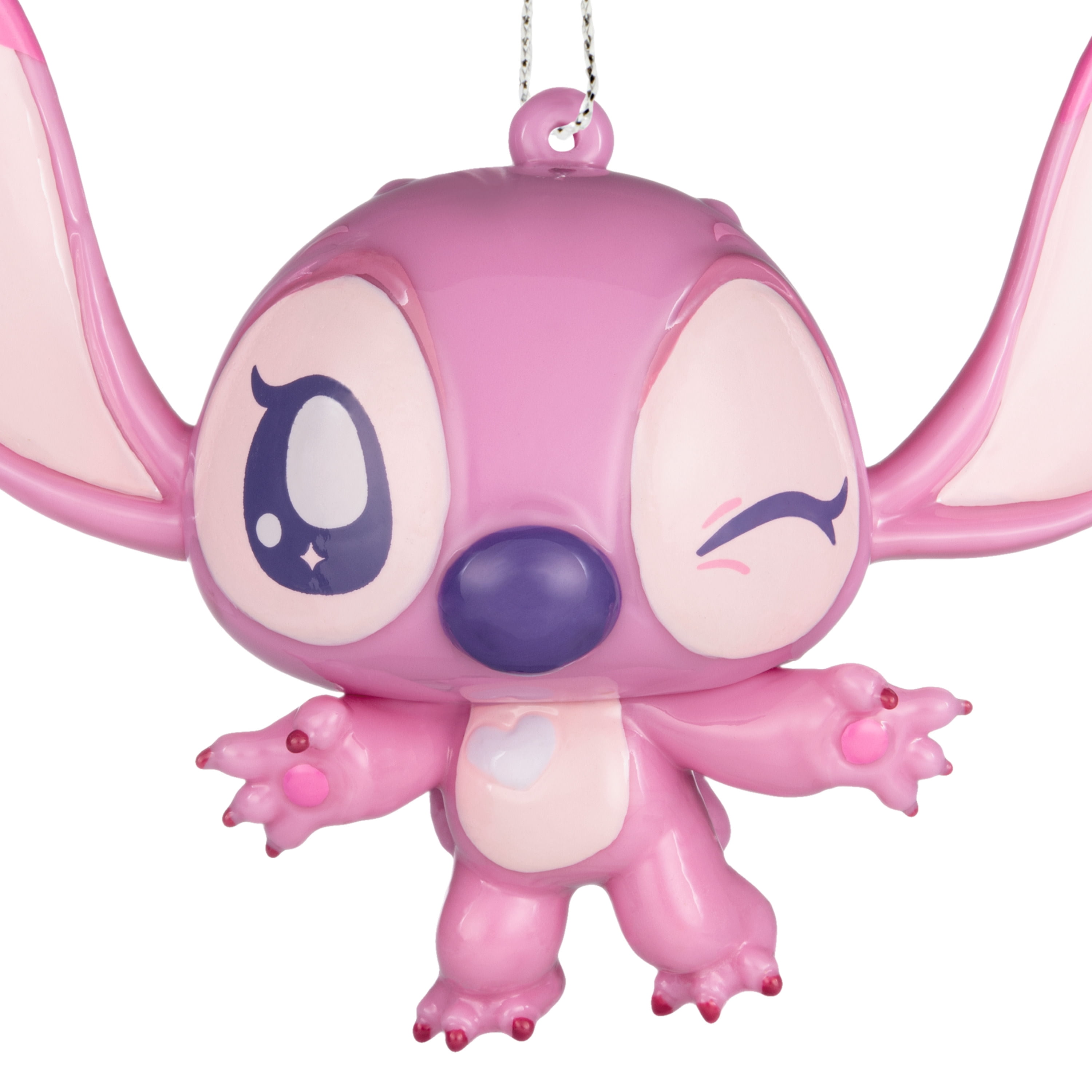 Hallmark Christmas Ornament (Disney Stitch Angel, Shatterproof), 1 Count