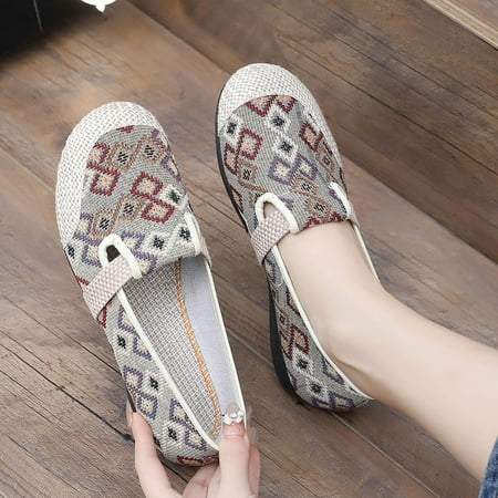 

Simon Lena Beijing cloth shoes spring women‘s shoes wear-resistant non-slip new style fragrant style one-step casual mother shoes middle and old