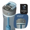 thumbnail image 3 of Contigo® Wells Plastic Filter Water Bottle with AUTOSPOUT® Straw Lid, 24 Oz., Dark Ice, 3 of 6