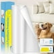 thumbnail image 1 of Protector de Muebles para Rascar Gatos: Cinta Antirrayas para Gatos - Protector de Puerta para Rascar Perros - Cinta Autoadhesiva de Entrenamiento Transparente para Alfombra, Sofá, Puerta (Transparente, 7.87" x 6.56FT), 1 of 5