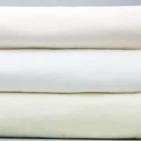 Draps Plats pour Lit de Massage - Flanelle (6 Paquets) 100% Coton 180 G/M2 - Blanc
