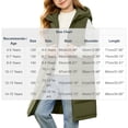 thumbnail image 3 of Kids Girls Long Quilted Puffer Vest Sleeveless Hooded Button Down Padded Coats Jacket Outerwear with Pockets, 3 of 9