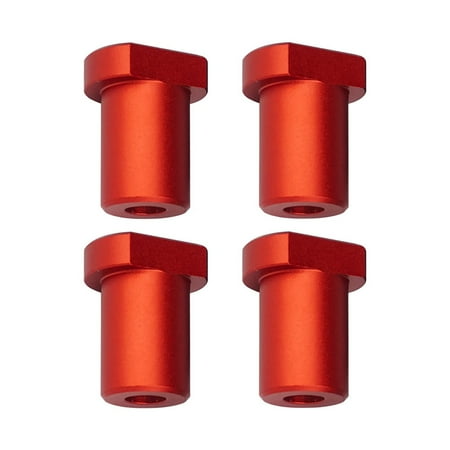 

4Pcs Aluminum Alloy Bench Dog Clamp for T-Track Woodworking Workbench Positioning Planer Plug Fits 20mm Dog Hole (Red)
