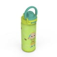 thumbnail image 3 of Zak Designs 14oz Kids Straw Water Bottle, Stainless Steel Double Wall Insulated Lincoln Bottle with Easy-Open Locking Spout Cover for Travel, Built in Carry Handle, CoComelon, 3 of 10