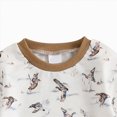 thumbnail image 6 of CAUYDY Preemie Boy Photoshoot Outfits Baby Clothing 3 6 9 12 18 24 Months Newborn Long Sleeved Sleepers Infant Boys Comfy Romper Fall Winter Bodysuit Brown for Sizes 3-6 Months, 6 of 6