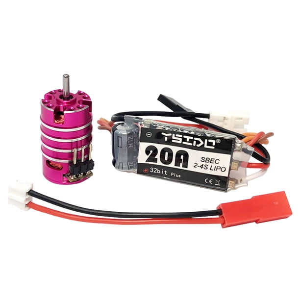 1625 3500KV 6000KV 7500KV 11000KV Combo de motor ESC sin escobillas con 20 A para 1/24 1/28