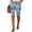 03-Blue, variant on American Flag Jean Shorts Womens Red White Blue Casual High Waisted Frayed Hem Independence Day Straight Leg Jeans with Pockets L