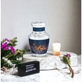 thumbnail image 6 of JAGASY Yellow Butterfly Cremation Urns for Mom & Dad - Flowers Urn for Ashes Adult Male Keepsake - Tulip Decorative Small Urn for Human Ashes - Blue Handcrafted Tiny Urns for Mother - (3 Inch), 6 of 7