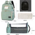 thumbnail image 6 of HAPPYLUOKA Baby Diaper Bag Backpack with Changing Station, Baby Bags for Girls, Baby Boy Diaper Bag, Green, 6 of 8