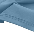 thumbnail image 4 of CPNG Girls and Boys 2 Piece Short Set Kids Summer Outfit Solid Color Short Sleeve T-shirt Elastic Waist Shorts Set(Blue,7-8 Years), 4 of 7